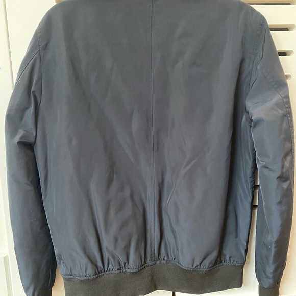 Zara Men’s Bomber Jacket - Navy Blue Size Medium - Picture 4 of 4